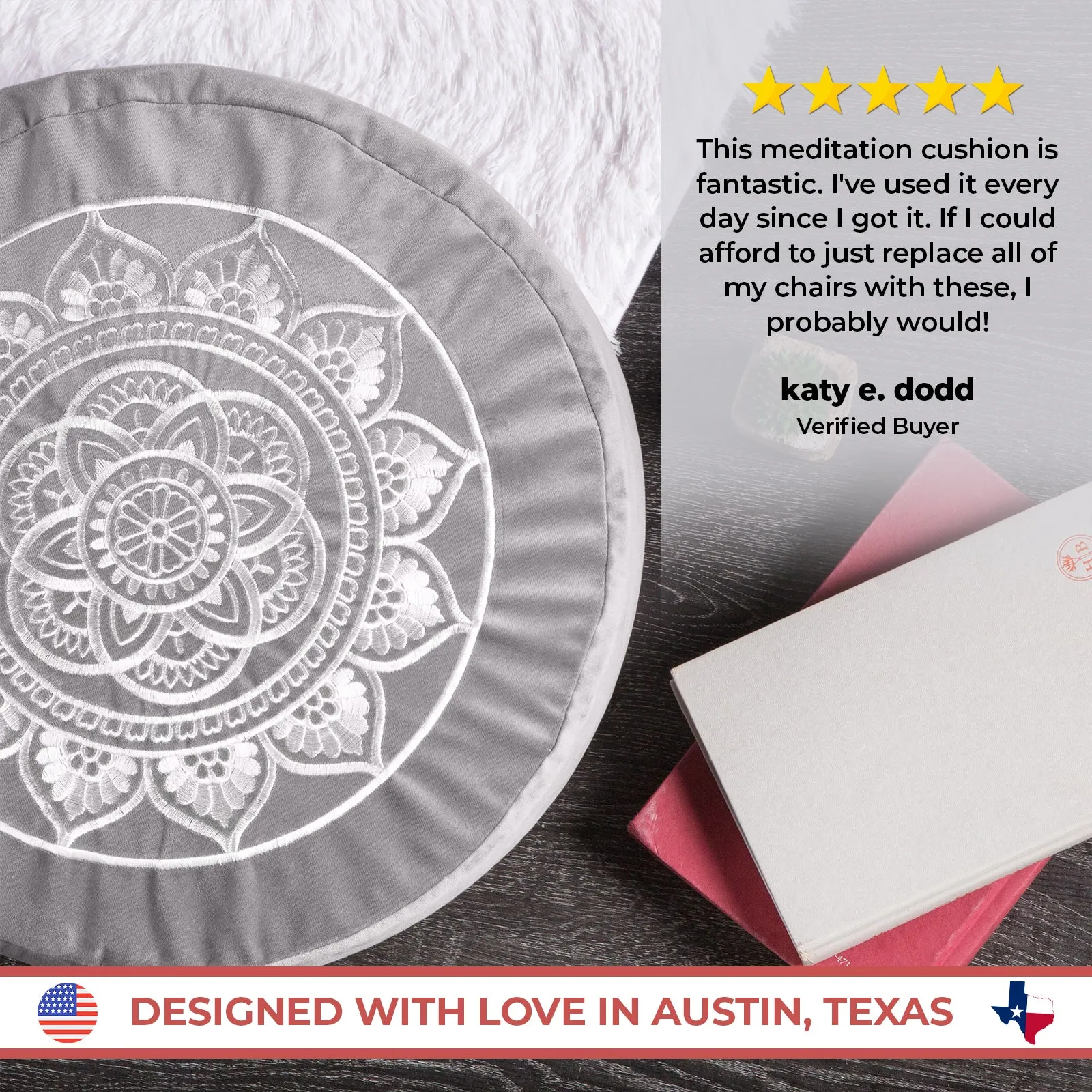 Yoga Round Meditation Cushion Floor Support Pillow
