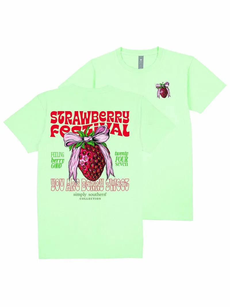 Youth 'Strawberry Festival' Short Sleeve Tee by Simply Southern